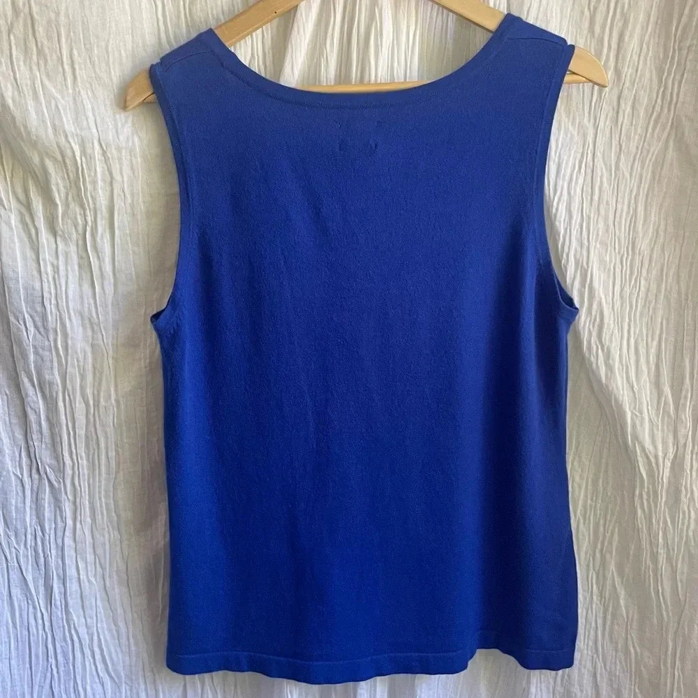 80%OFF❣️Chico’s Blue Knit Tank Top, 3 - Picture 9 of 10